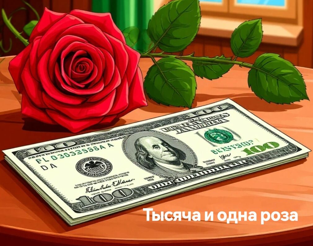 Тысяча 1000 и одна 1 роза