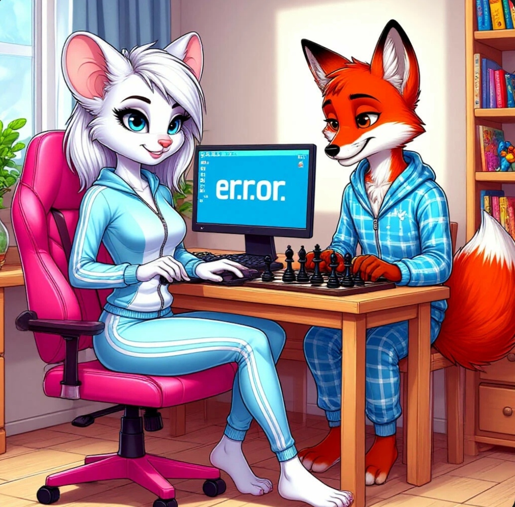 Фурри комиксы МиМ и шахматы